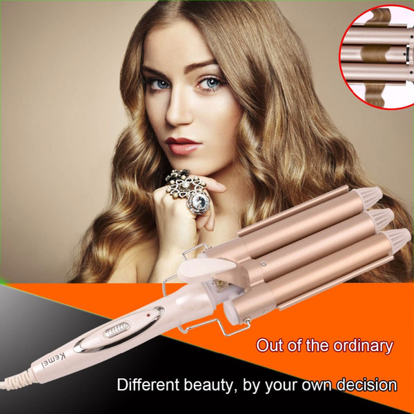 High Quality Professional 110-220V Hair Curling Iron Ceramic Triple Barrel Curler Hair Waver Styling Tools Styler