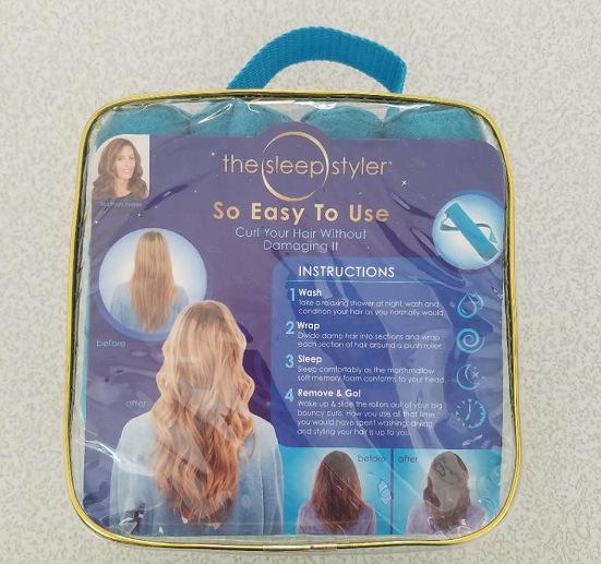 The Sleep Styler for Long Hair Teal Rollers Curlers 6