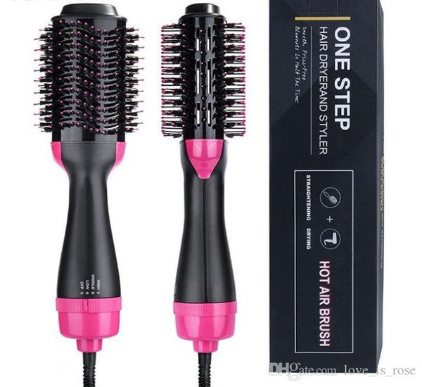 Professional Hair Brush One-Step Hair Brush Volumizer Negative Ion Generator Curler Straightener Style Accessories Tools Hair Dryer