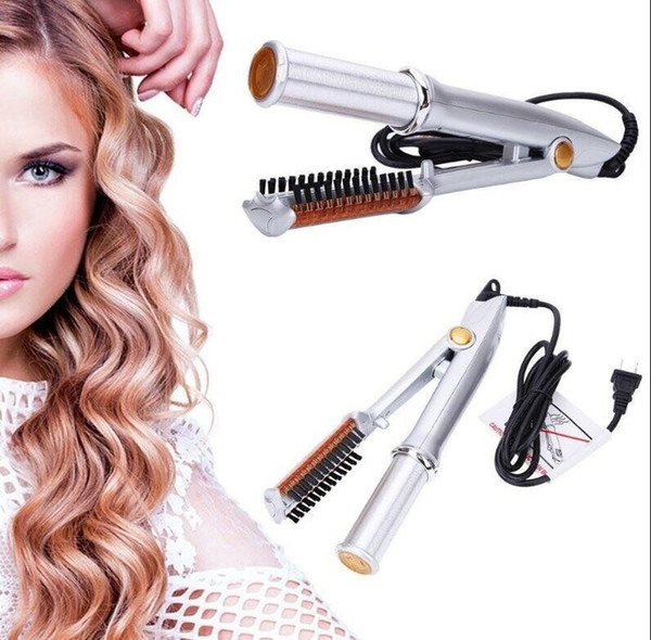 Hair Styling Accessories Professional Hair Straightening Iron Curling Iron Style 2 in 1 Hair Straightener Style Tool