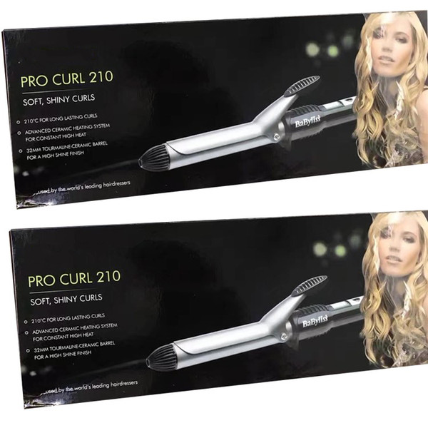 Hottest 2287BU Pro Curl 210 Ceramic Curling Curlers Tong Hair Styler Tourmaline