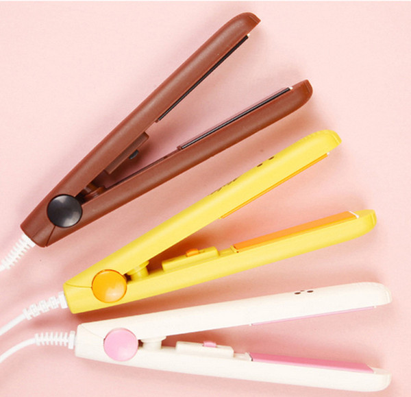 Mini cartoon animal electric splint,straight roll dual-purpose hair curler,cute creative hair straightener Curling Irons B597