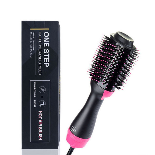 One Step Hair Dryer and Styler 4 in 1 Hot Air Brush Negative Ion Generator Hair Straightener Curler Comb