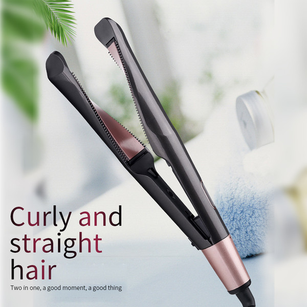 The new ceramic scald spiral curling rod is convenient to carry the direct hair curler rotating temperature adjustment dry and wet dual purp