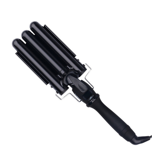 big wave 19-25MM Curlers Three Pipe Joint Triple Barrels Curling Iron LCD Electric Curly Big Hair Wave Waver