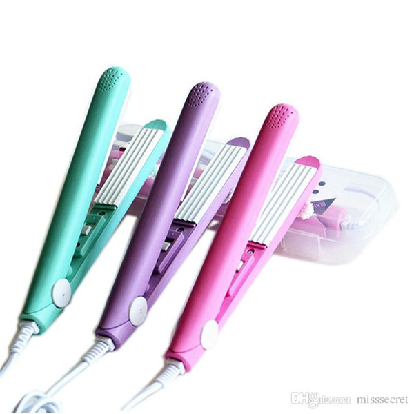 Mini Electric Hair Curler Curling Irons Hair Straightener Crimper Hairs Flat Iron Corrugated Curling Hair Styling Tools