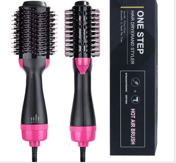 New Air Brush One Step 4in1 Hair Curler Dryer & Styler Multifunctional Straightening Curly Hair Comb with Negative Ions for All Hair Types