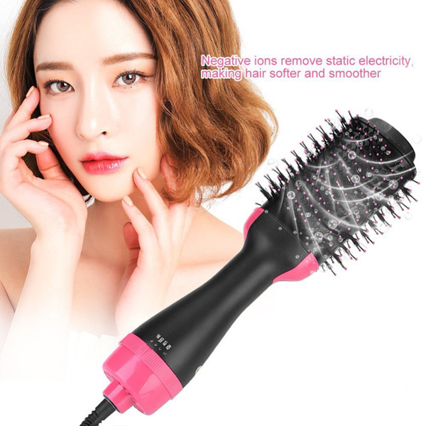 Electric Hair Dryer Blow Dryer Hair Curling Iron Rotating Brush Hairdryer Hairstyling Tools Professional 2 In 1 hot-air brush