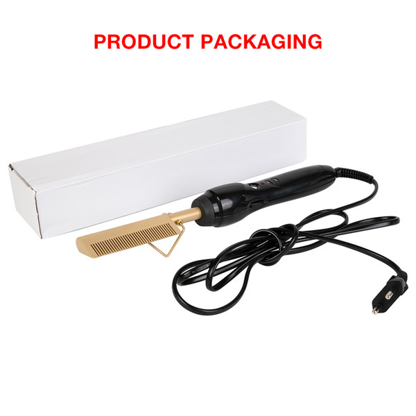 2019 Electric Comb Straightener High Heat Press Comb Hot Straightening Electric Comb Environmentally Friendly Curling iron Titanium Alloy