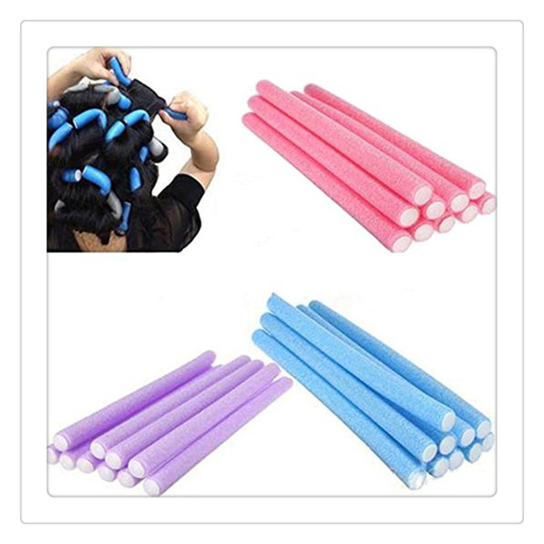 Twist Curls Tool 10Pcs Curler Foam Bendy DIY Styling Hair Rollers Hairstyle Curls Styling Kit Curling Irons