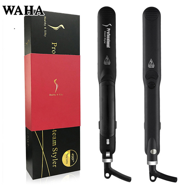 Professional Steam Hair Straightener Ceramic Vapor Flat Iron Seam Hair Straightening Iron Curler Steamer Hair Styling Tool