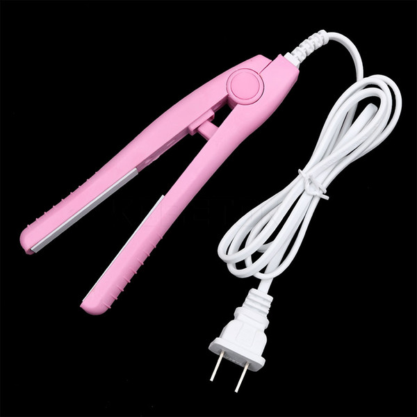 Electronic Mini Hair Straighteners 2 in 1 Dry Wet Straightening Irons Iron Ceramic professional Curler Styling Tools US/EU Plug