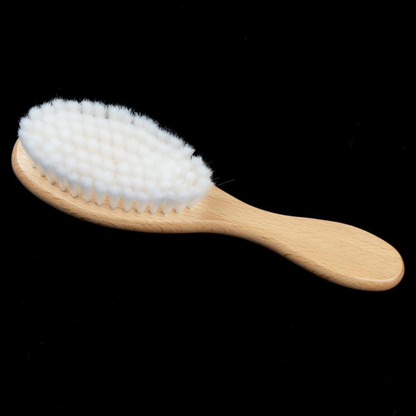 Wooden Handle Hairdressing Soft Fiber Brush Barber Neck Duster Cleaning Remove Brush Hair Styling Tools