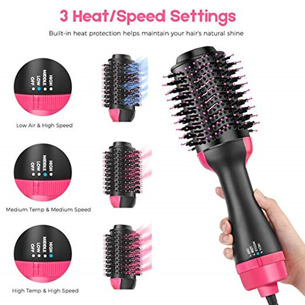 One Step Hair Dryer Brush Volumizer Ionic Blow Dryer Brush Electric Hot Air Brush 2 In 1 Hair Curler Iron Hair Tool