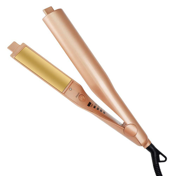 High Quality Gold Plated Titanium Plates Irons Fast Ceramic Hair Curler Styling Tools Hair Straighteners Irons US UK AU Plug