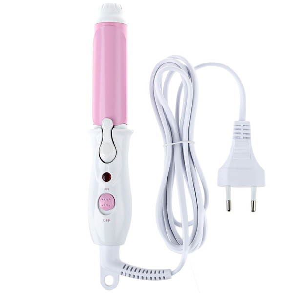 Mini Portable Electric Hair Curler Personal Hair Styling Tools Thermostatic Wavy Tourmaline ceramic Curling Iron EU PLUG