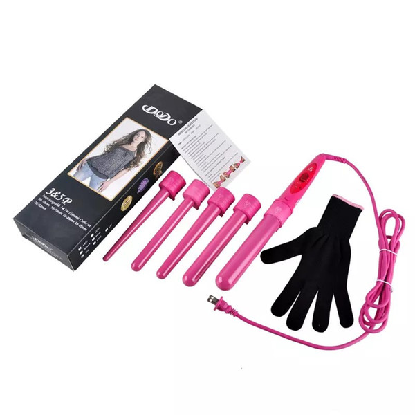 2018 Hot sale 5 in 1 Curling Wand Set Hair Curling Tong Hair Curl Iron The Wand Hair Curler Roller Gift Set 09-32mm Curler dhl