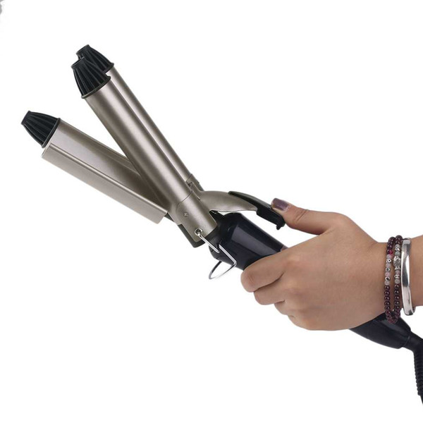 20mm/25mm Hair Curling Iron Ceramic Triple Barrel Hair Waver JD-2025A Professional Hairstyle Tools EU Plug top quality