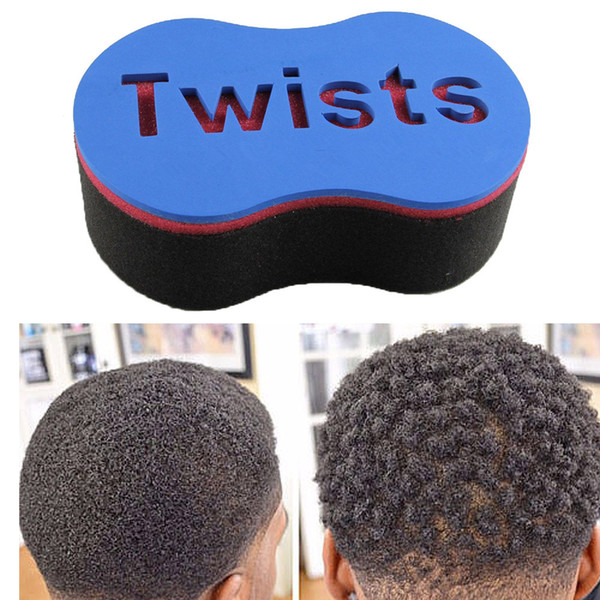 2018 Hair Salon Twist Tools Barber Sponge Hair Brush for Afro Locs Twist Curl Coil Magic Twist Hair Styling curling Tool free shipping