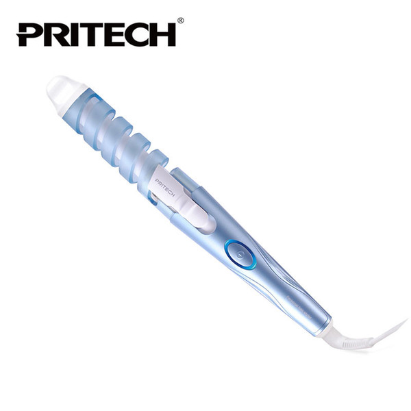 New PRITECH Brand Hot Sale Electric Best Ceramic Coating Barrel Perfect Magic Hair Curler Styling Tools 