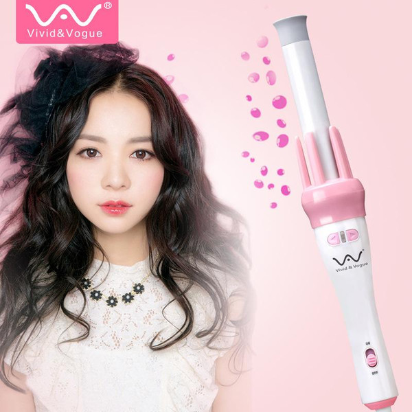 Professional Vivid&Vogue Ceramic Automatic Curling Iron US/EU/UK Plug Hair Curling Iron Instant Heat Wavy Curling Stick Hair Styling Tools