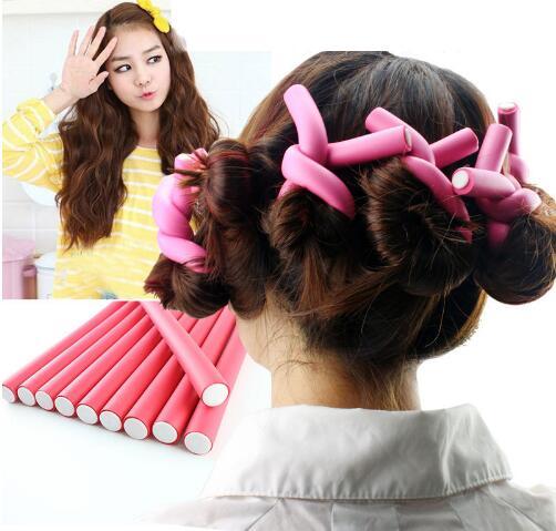 10 Pcs/Set 7 Size Choose Curling Wand Set Hair Curling Tong Sponge Curling Iron Hair Curler Roller Gift Set 8-22mm