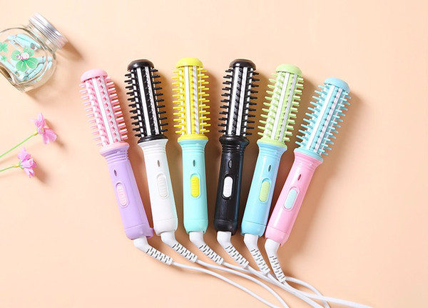 Wholesale-Free shipping Mini Portable Hair Sticks curling irons Electric roll comb curling hair roller hair curlers electric heating rod