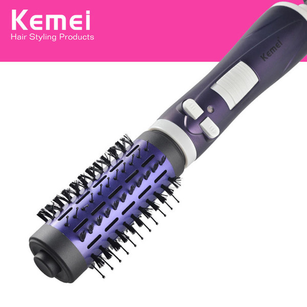 Kemei813 Free Shiping Round Hair Brush Electric Salon Styling Tools Hair Curler Curly Hairbrush Roller Comb KM-813 Auto Rotation