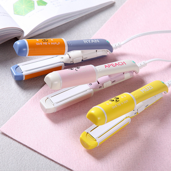 Wholesale mini cartoon animal splint straight dual-use curlers hair curlers cute creative hair straightener