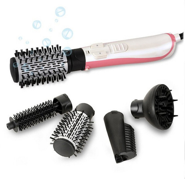 9822-5 Ionic Hair Styler Professional Astion Style 4 in 1 Rotating Drying Brush hair Curling Irons only 220V