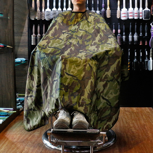 Camouflage Hair Cutting Capes Barbershop Hairdressing cloth Waterproof Non-stick hair Anti-static Barber salon Cloth Fashion trend