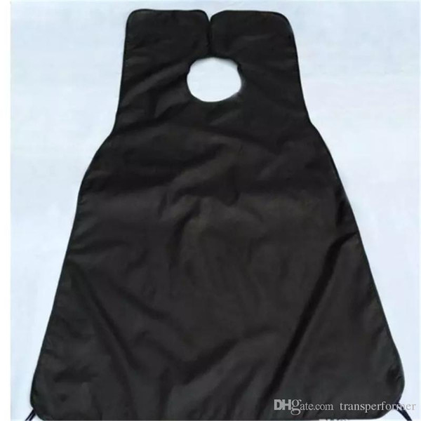 Male Beard Apron Man Bathroom Black White Beard Care Trimmer Hair Shave Apron Men Waterproof Cleaning Protect 102001