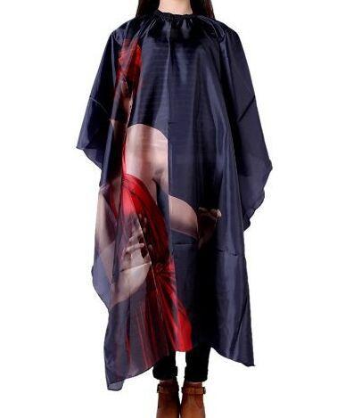 Nylon Hair Salon Cutting Cape Barber Hairdressing Cape Apron Hair Salon Supplies Black