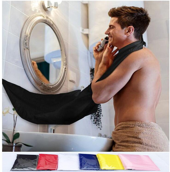 2017 Man Bathroom Beard Care Trimmer Hair Shave Apron Gown Robe Sink Styles Tool Bathroom Apron Waterproof Floral Bib Cloth