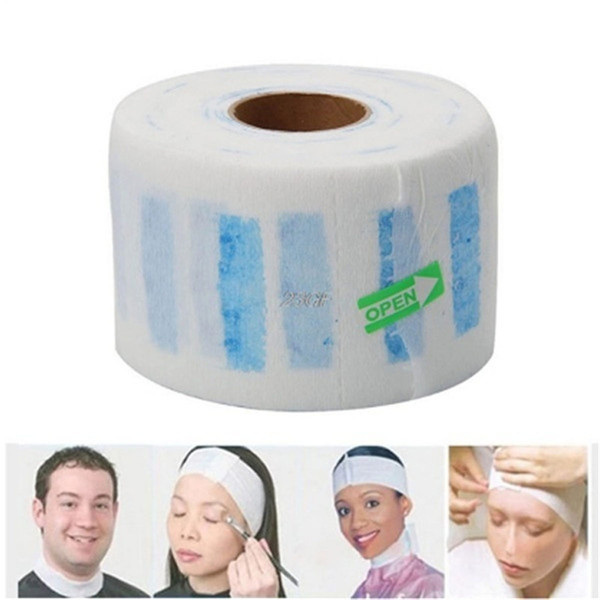 1 Roll Hair Cutting Salon Neck Ruffle Roll Paper Disposable Hairdressing Collar Neck Covering Roll Paper hairdresser accessories