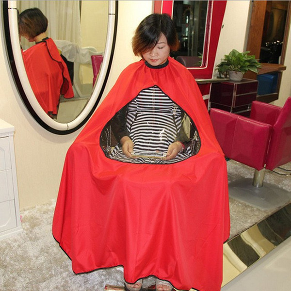 Transparent waterproof Hairdressing Increase Cloth Hair Salon Dedicated Haircut Hot Dyeing Clothes Profession Adult Apron Not Sticky Shawl