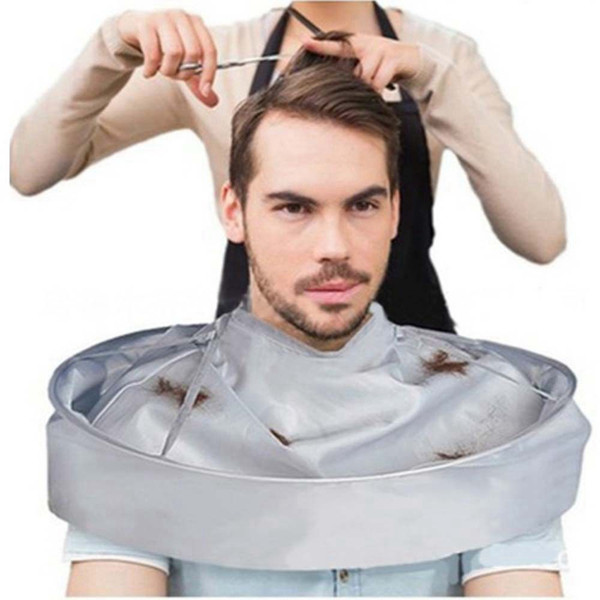 60cm Waterproof Adult Hair Cutting Cloak Umbrella Cape Salon Barber Hairdressing Home Stylists Using Capes Clothes AAA263