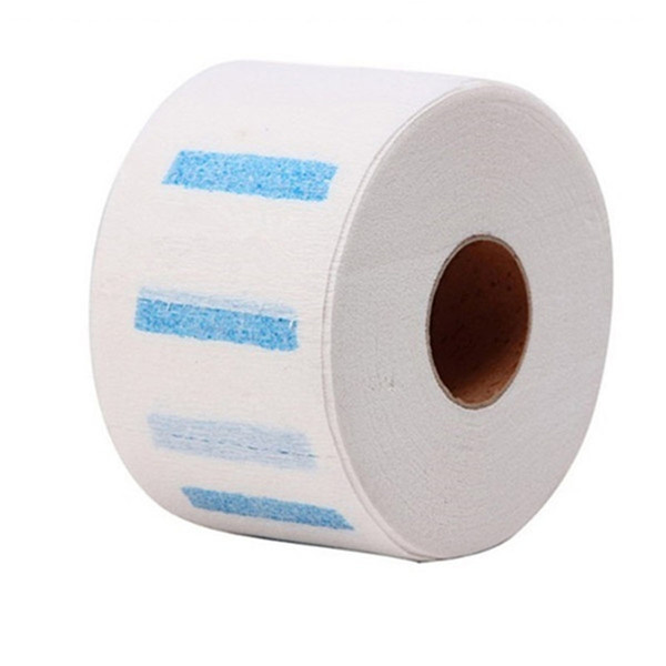 1 Roll Hair Cutting Salon Neck Ruffle Roll Paper Disposable Hairdressing Collar Neck Covering Roll Paper hairdresser accessories DHL Ship