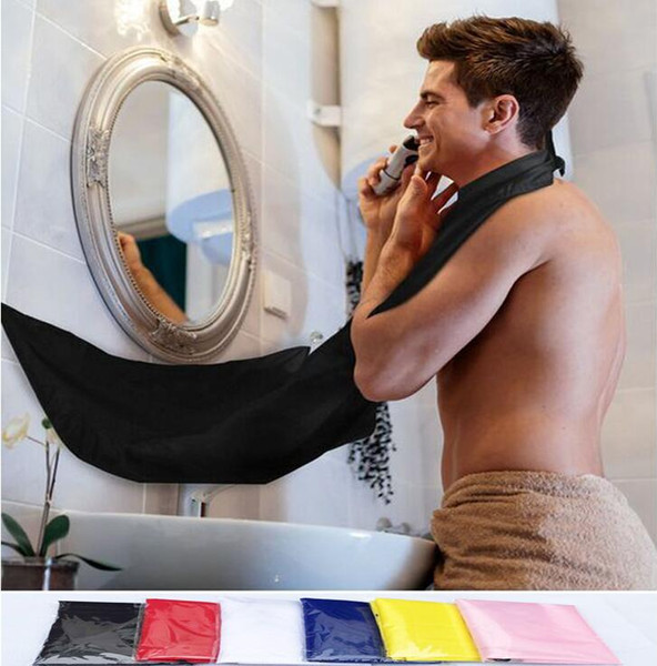 1000pcs New Men Bathroom Beard Care Trimmer Hair Shave Apron Gown Robe Sink Style Tools Bathroom Apron Waterproof Floral Bib Cloth