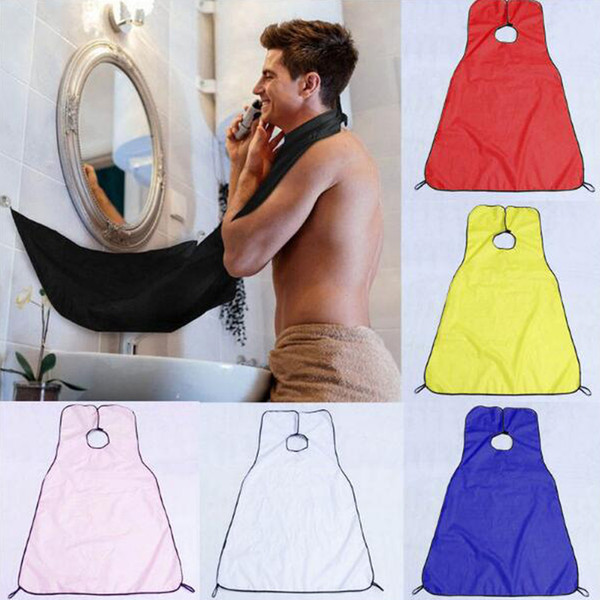 Man Bathroom Beard Care Trimmer Hair Shave Apron Gown Robe Sink Styles Tool Bathroom Apron Waterproof Floral Bib Cloth