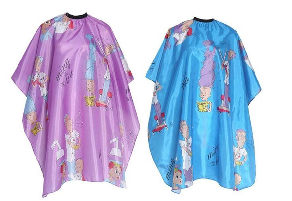 New Cotton Shape Adult Kids Barber Cape Cartoon Salon Waterproof Hair Cut Haircut Barbers Cape Gown Cloth Convenient