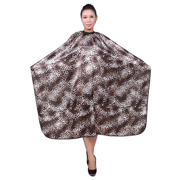 Adult Hair Cutting Cape Salon Products Leopard Grain Waterproof Smooth