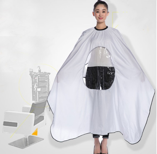 New Hairdressing Capes Hair Cutting Gown Barbers Cape Wrap Transparent Design Can see mobile phone can make your one color logo