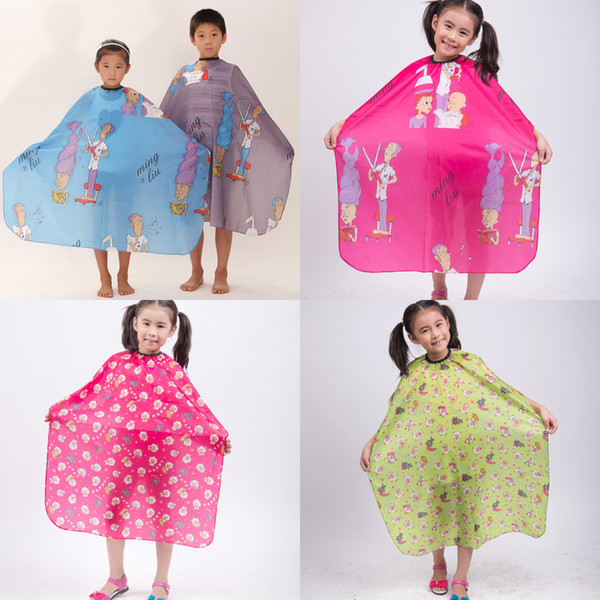 Child Kid Hair Cutting Waterproof Cape Barber Styling Salon Hairdressing Wrap Cartoon Sheep Capes Cloth Salon Gown Cover