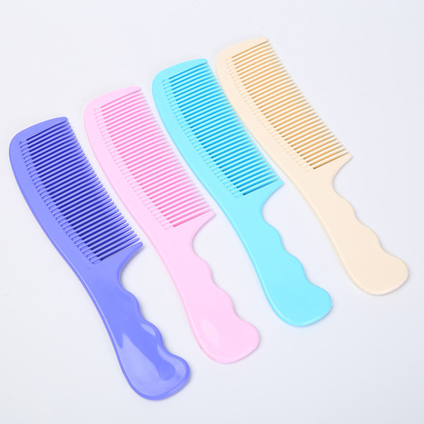 New Dense Fine-toothed Plastic Comb Beauty Tool Wave Handle Shun Hair Hair Hair Comb Manufacturer Wholesale