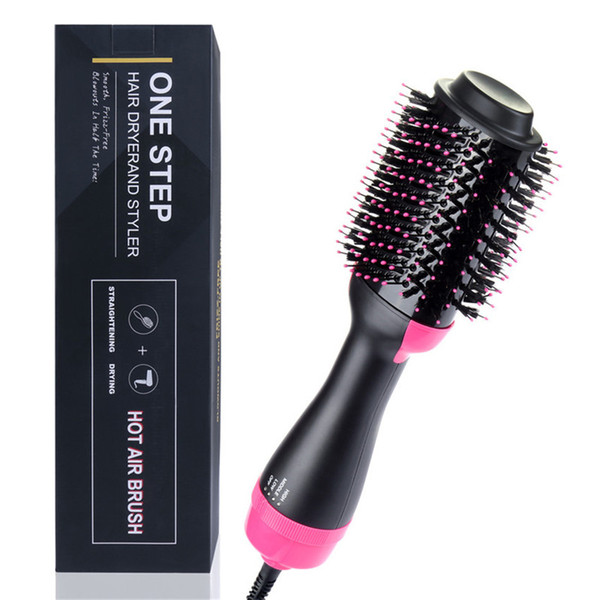 Multifunction Negative Ion Blowing Volume Straight Dual-purpose Comb One Step Hair Dryer and Styler Hot Air Brush 2-in-1 Hair Comb Salon