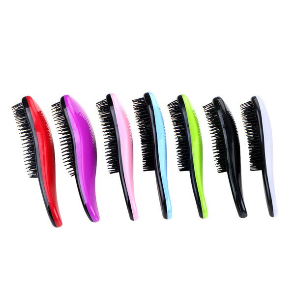 Hot Wet & Dry Hair Brush salon use Detangling Brush 7 colors Massage Comb for hair care