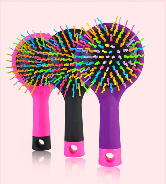 Women Magic Detangling Hairbrush Handle Tangle Shower Comb Salon Styling Tamer Tool Retail Packaging Beautiful Hair Straightener Brush New