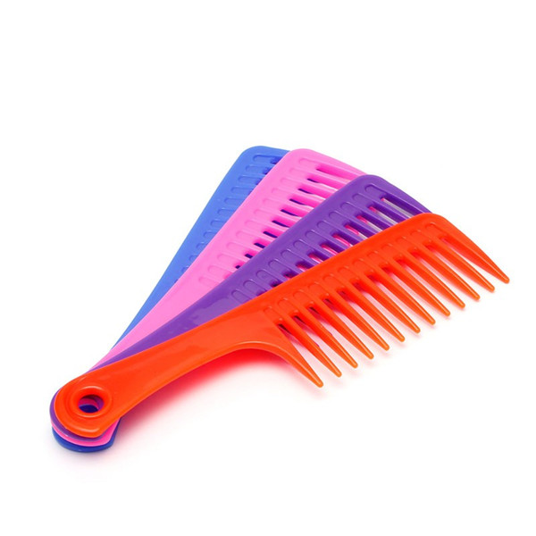 Wide Tooth Handle Hairdressing Salon Antistatic Plastic Hair Comb Detangling New 26pcs/lot 4.3 x 0.6 cm