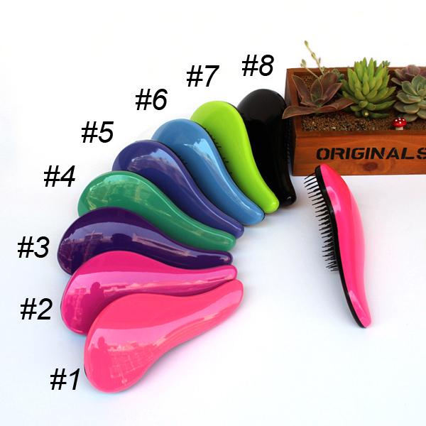 Magic Detangling Handle Hair Brush Comb Salon Styling Tool TT Shower Hair Comb mix color DHL FREE SHIPPING 0604010